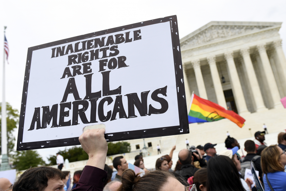 LGBT protesters