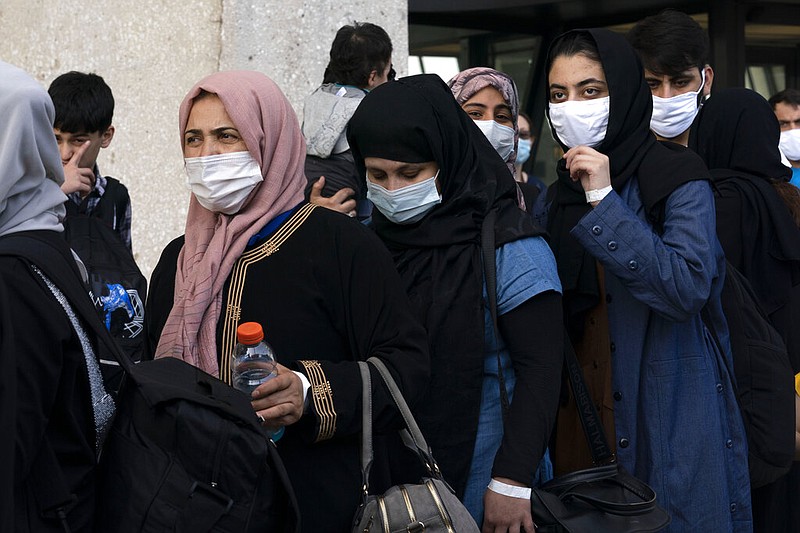 Afghan evacuees