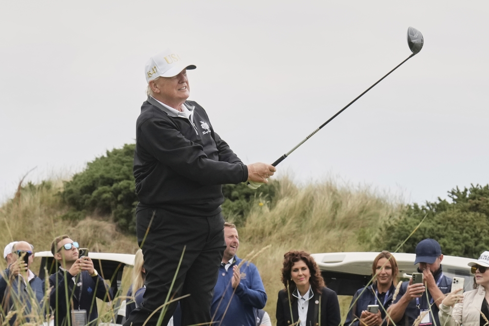 APTOPIX Trump Scotland